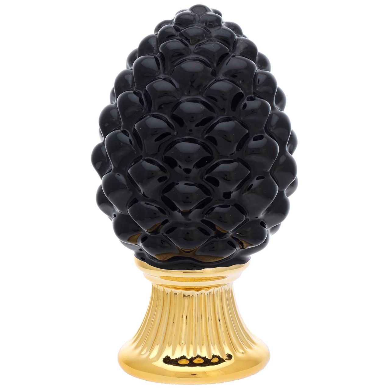 PIGNA NERA CON BASE ORO H. 10
